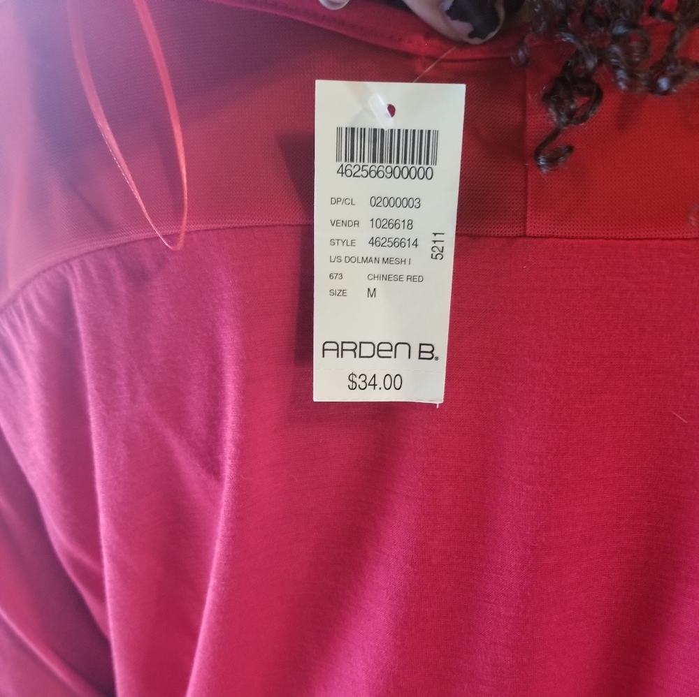 Arden B Red cross Blouse - Picture 2 of 3